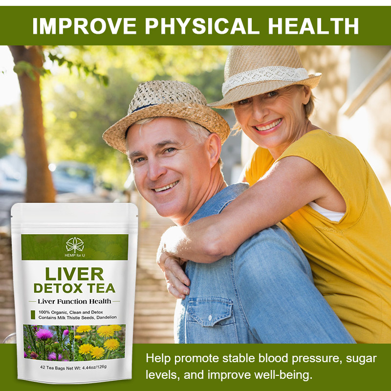 42 Bags Liver Cleanse & Detox Support Liver Detox Tea Herbal Kidney and Pancrea gallery