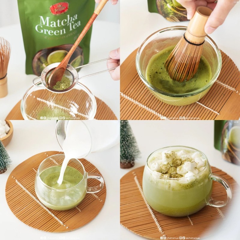 Matcha Green Tea Powder - Premium Formula - Unsweetened / Bag Pack 100g. gallery