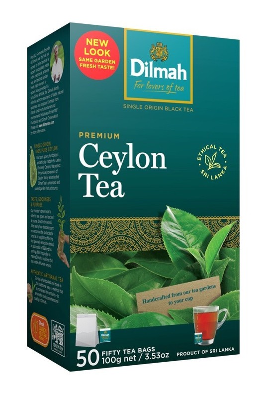 Dilmah Premium Quality Ceylon Tea 50 Bags