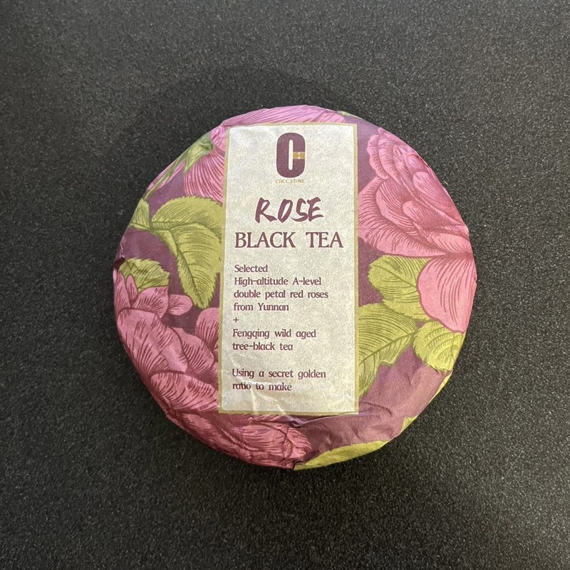 120g Yunnan Black Tea High Mountains Rose Flower Black Tea cake