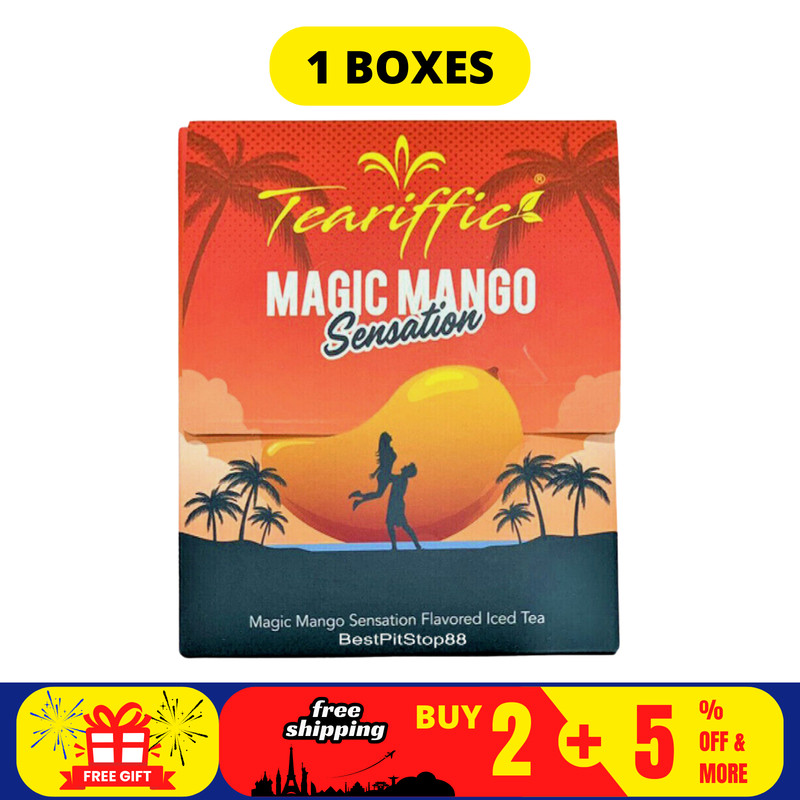 Teariffic Magic Mango Sensation Sexual Men Herb Energy Coffee 1 Box (12 Sachets)