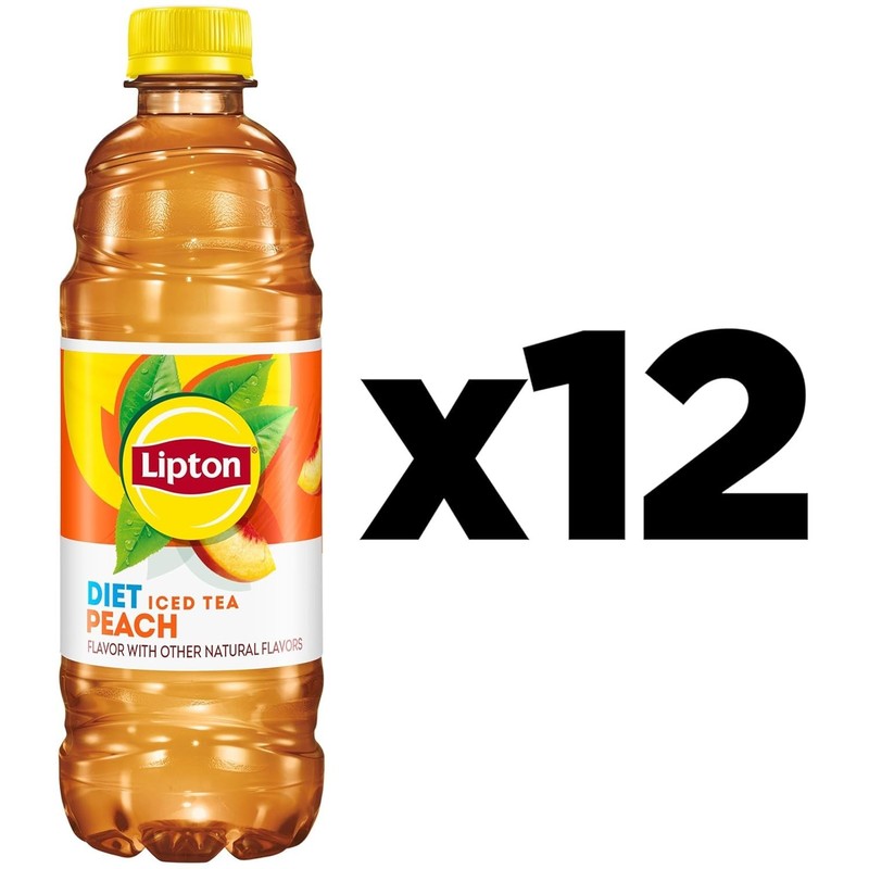 Refreshing Diet Peach Iced Tea, 16.9 Fl Oz Bottles - Sugar-Free & Allergen-Free gallery