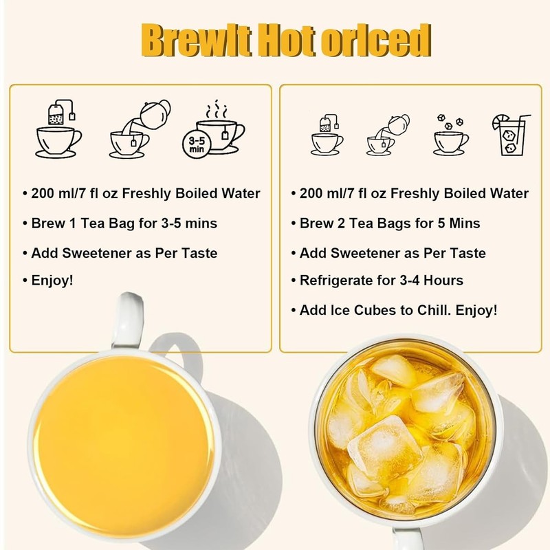 Turmeric Ginger Cinnamon Herbal Tea 120 Bags Vegan No Sugar Caffeine Free gallery