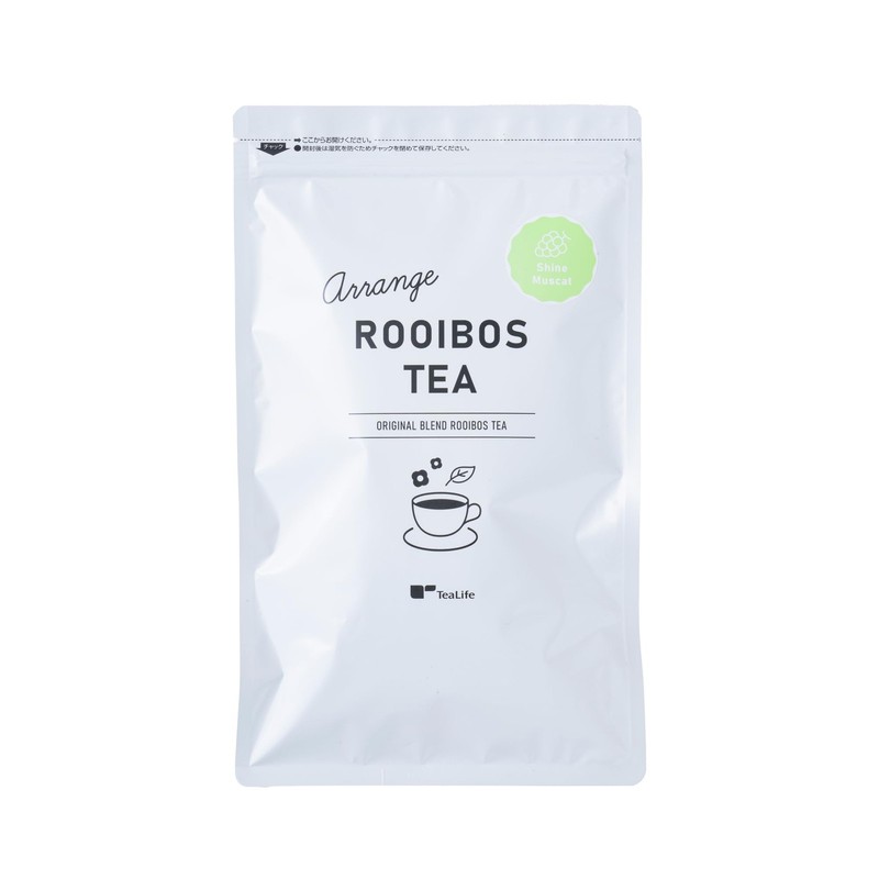 Tea Life Arranged Rooibos Tea, Shine Muscat, 30 tea bags (for cups), Caffeine-fr