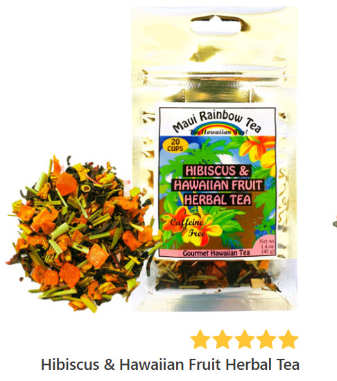 1 bag🌺Maui Rainbow – Hibiscus & Hawaiian Fruit Herbal Tea 1.4 oz.