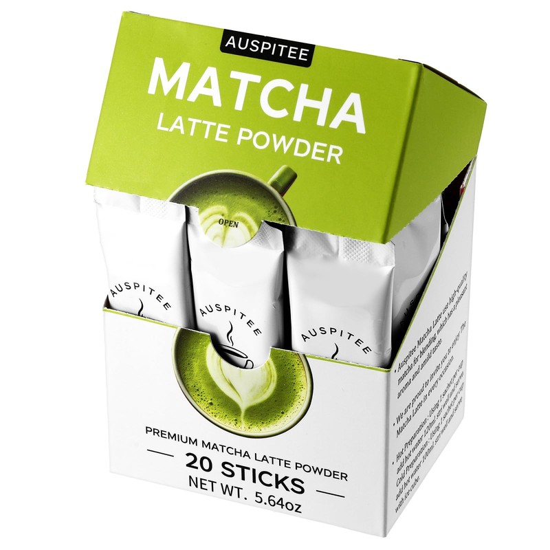 New Latte Green Tea Powder Single Pack, Premium Barista Science Blend Individual gallery