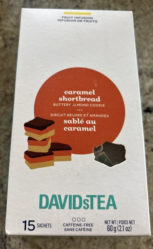 ☕️ David’s Tea Caramel Shortbread 15 Tea Bags New In Box