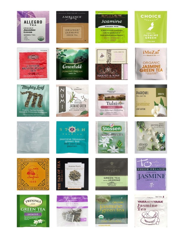 Jasmine Tea Bag Sampler Variety Pack - 24 Single-Serve Varieties - 24 Brands gallery