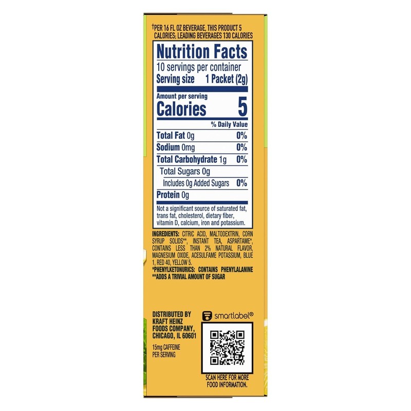 Crystal Light Sugar-Free Lemon Iced Tea On-The-Go Powdered Drink Mix 120 Count gallery
