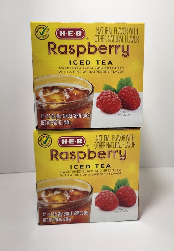 HEB Raspberry Iced Tea 12 Single Cups (Set of 2) gallery