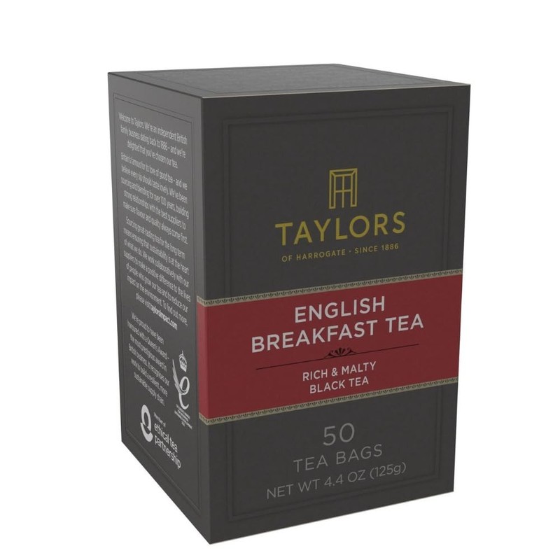 Rich & Inviting English Breakfast Tea - 50 Pillow Bags for Hot or Iced Enjoyment gallery