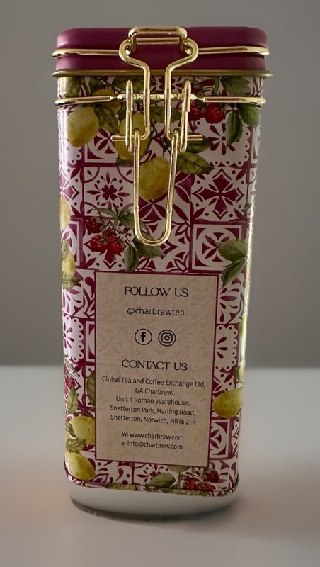 Charbrew English Tea Raspberry & Lemon Tea 60 Bags Swing Top Lid Afternoon Cuppa gallery