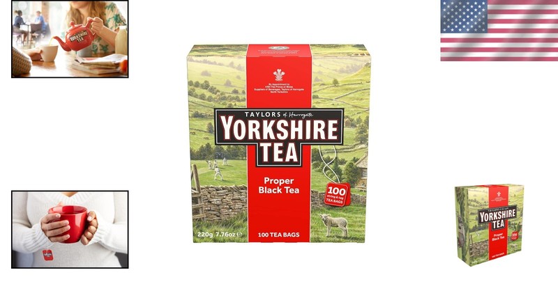 Refreshing Yorkshire Tea Red - 100 Count Black Tea Bags, Caffeinated & Certified gallery