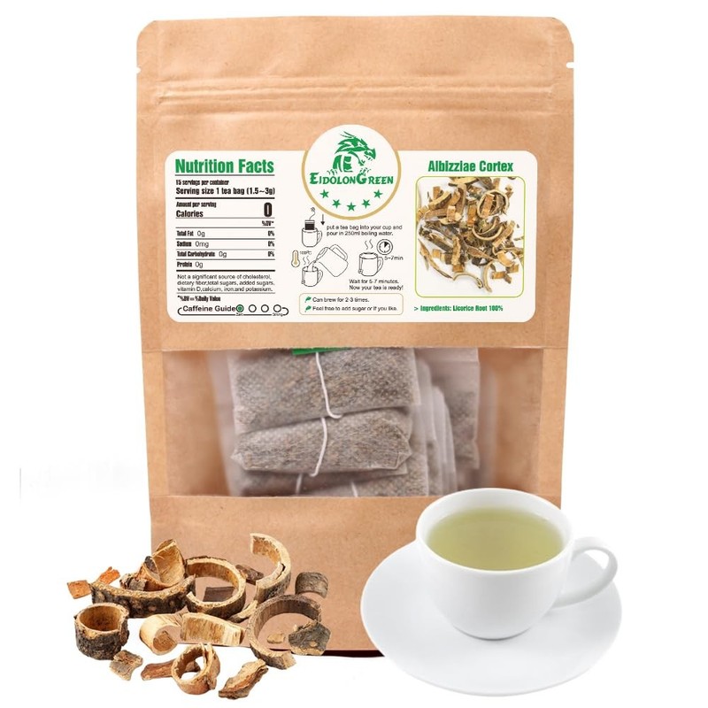 [China Medicinal Herb] Albizziae Cortex Tea (Mimosa Tree Bark/合欢皮/Hehuanpi/합환…