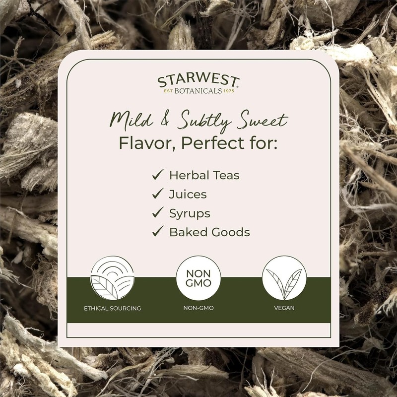Organic Marshmallow Root - Cut & Sifted Herbal Tea | 4 oz Pouch gallery