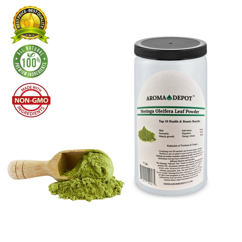 1lb Moringa leaf Powder Great For Energy, Nutrition Pure Natural JAR