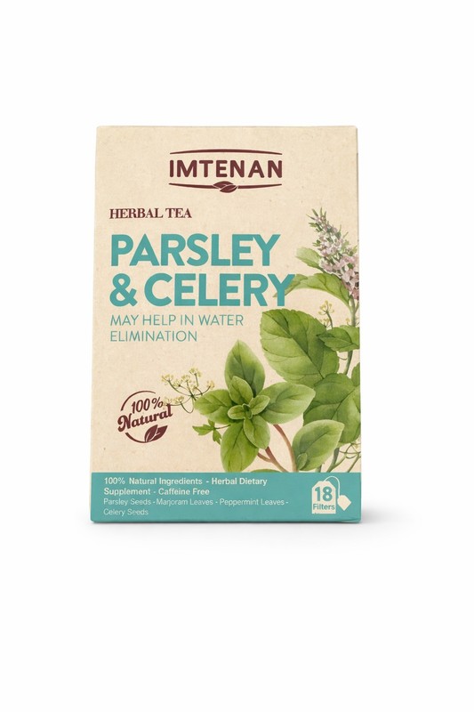 Imtenan Organic Parsley and Celery Herbal Tea – 18 bags