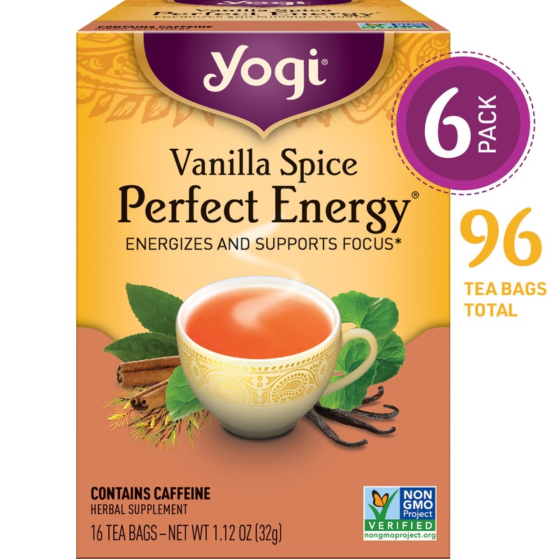 Yogi Tea – Vanilla Spice Perfect Energy – 6 Pack, 96 Tea Bags