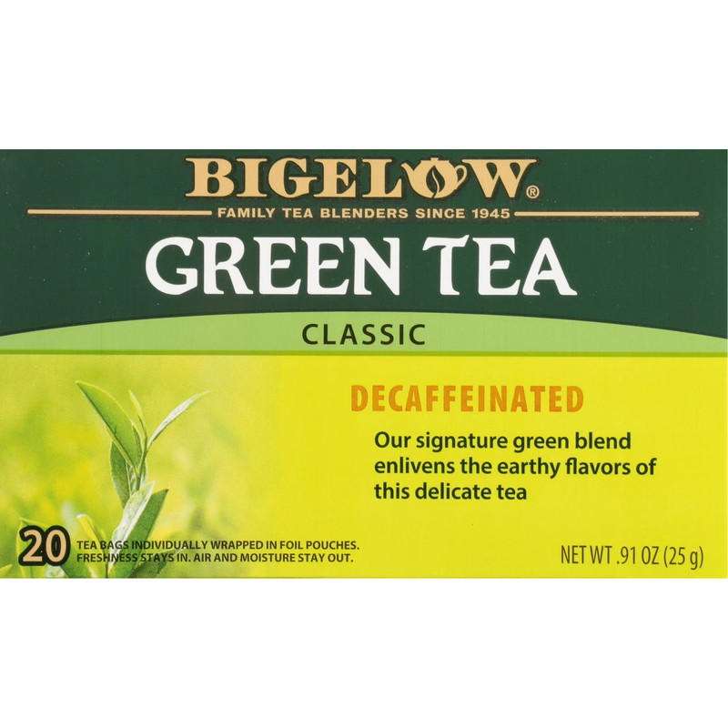 Bigelow Decaffeinated, Green Tea Bags, 20 Count