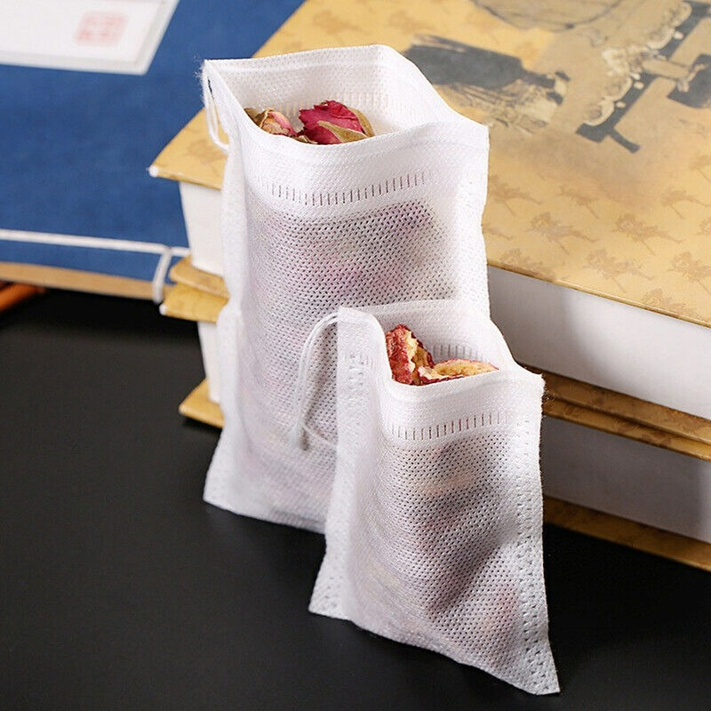 10-5000pcs Disposable Filter Drawstring Flip Empty Teabag Herb Loose Tea Bag LOT gallery