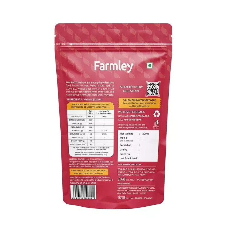 Farmley Chile Walnut Kernel | 200G free shipping world wide gallery