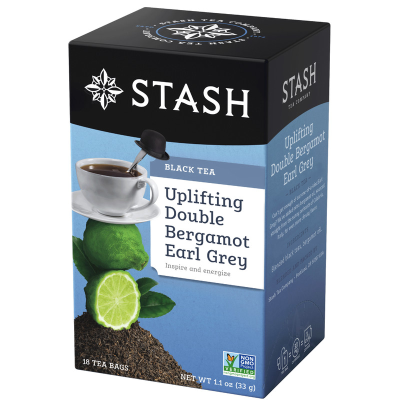 3 Pack – Stash Tea Black Tea – Double Bergamot Earl Grey Tea Bags – 18 Count