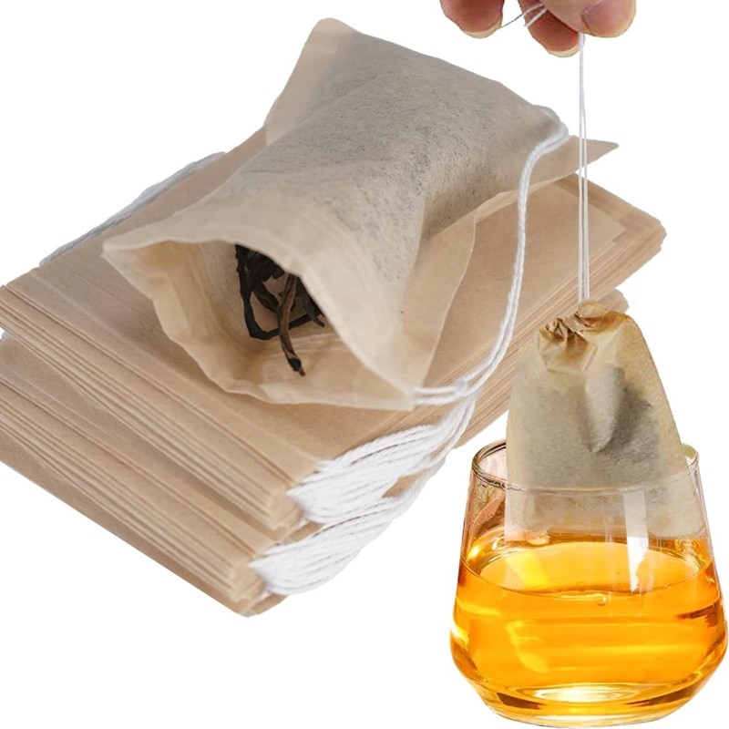 Disposable Tea Filter Bags, 600 Pack, Drawstring Closure gallery