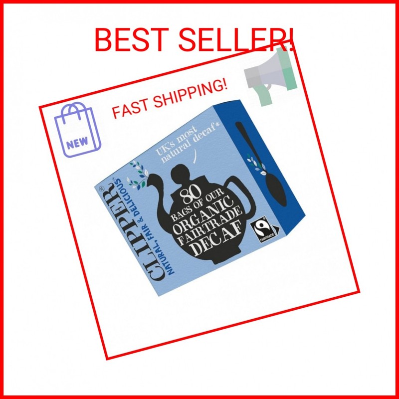 Clipper Tea, Organic Decaf, Plant-Based, Decaffeinated Black Tea, Great Over Ice