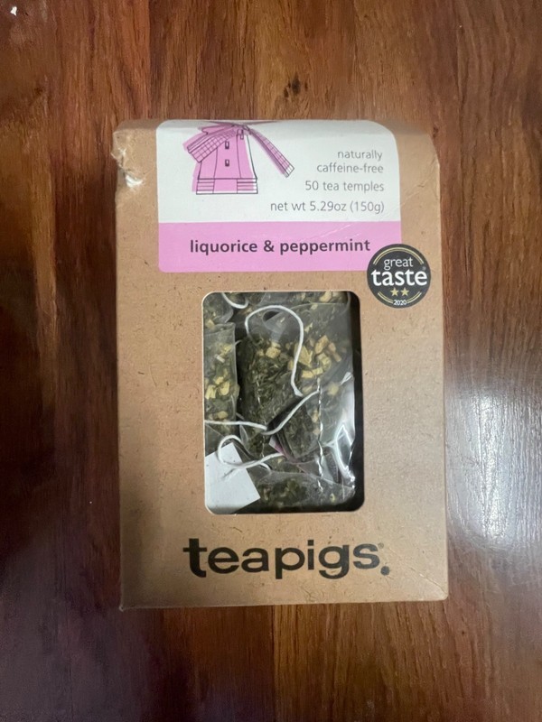 teapigs Liquorice and Peppermint Tea Bags Made With Whole Leaves 50 Count Swe…