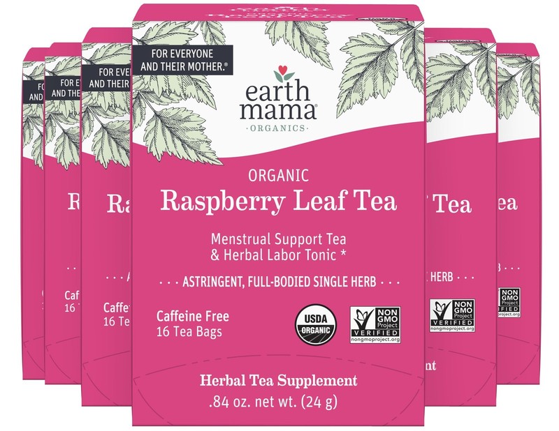 Organic Raspberry Leaf Tea 16 Count Labor Prep Tea USDA Certified Kosher