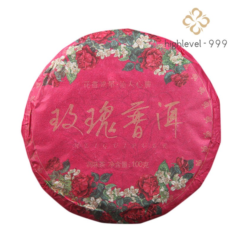 100g Pu’er Tea Ripe Tea Rose Ripe Tea Cake Small Tea Cake