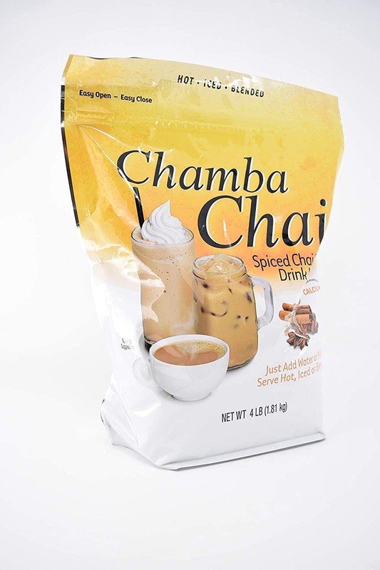 Chamba Chai Spiced Latte Drink Mix (4lb Resealable 64 Ounce (Pack of 1)