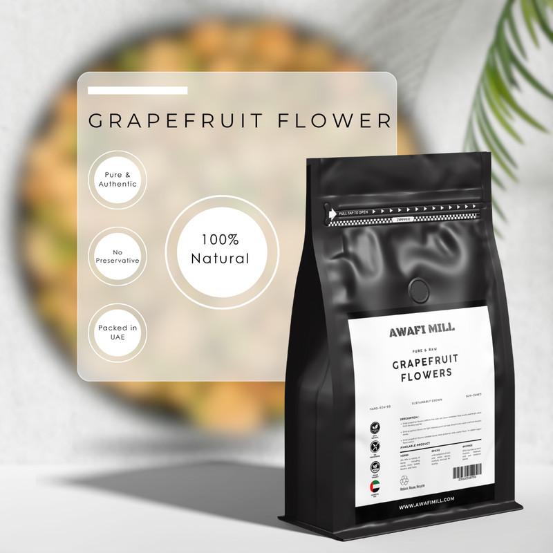 AWAFI MILL Grapefruit Flower Buds | Dried Citrus Blossom Buds - 250 g | 9 Oz gallery