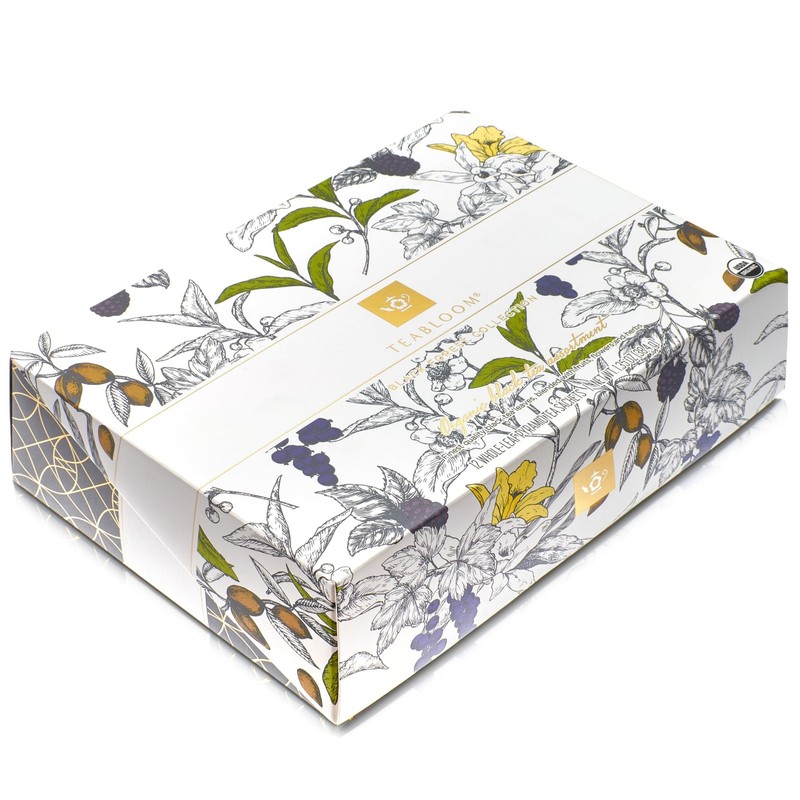 Organic Black Forest Pyramid Tea Presentation Box, 12 Assorted Black Tea Blen... gallery