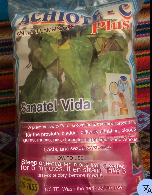 Achiote dried herb Tea 100gr Sealed Bag