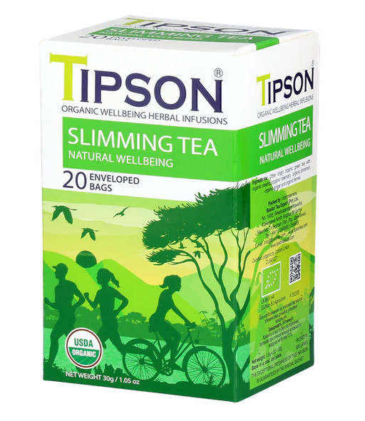 Tipson Slimming Tea - Natural Wellbeing 20 Ceylon Tea Bags - 30g gallery