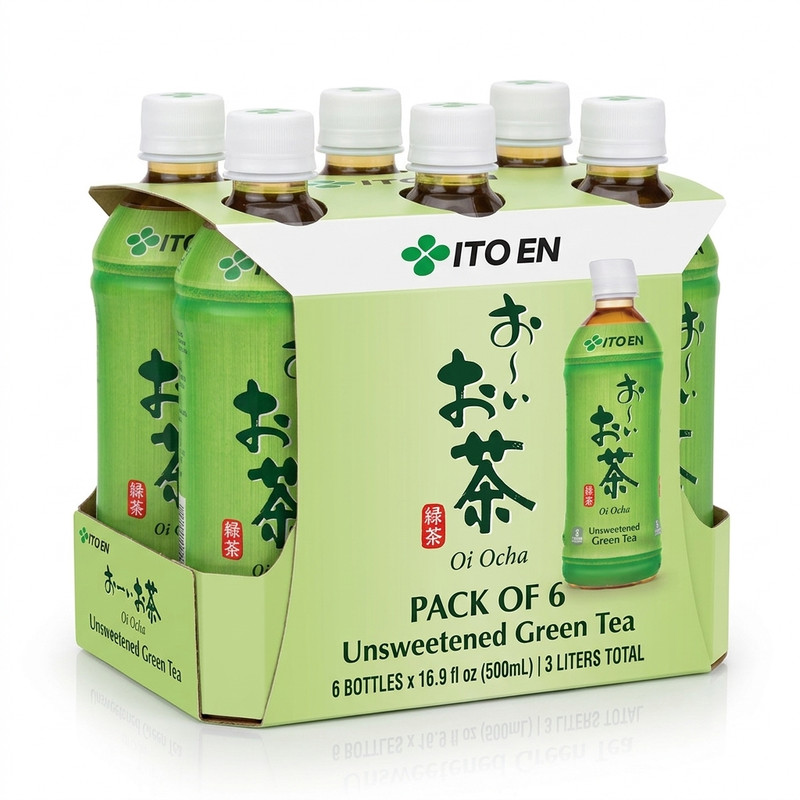 ITO EN Green Tea Ready to Drink Beverage 6 Pack Bottled Tea