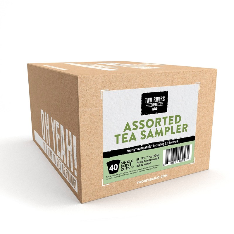 Two Rivers Assorted Tea Sampler Variety Pack for Keurig K-Cup Brewers 40 Count gallery