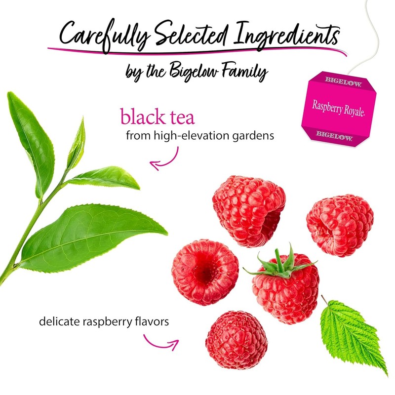 Bigelow Raspberry Royale Black Tea 6 Pack 20 Bags Each gallery