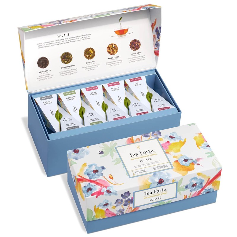 Tea Forte Premium Presentation Box Gift Set Sampler, 20 Count, Assorted Blend...