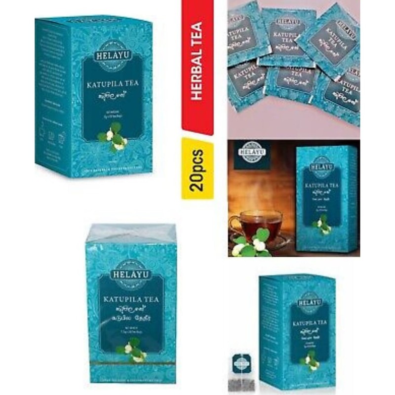 20 pcs Ceylon Herbal tea Organic Pure “KATUPILA” herb for the wound healing