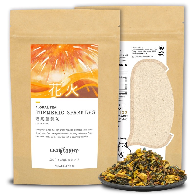 Leafmessage Tea – Turmeric Sparkles Floral Tea 花火 85g