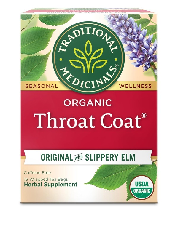 Traditional Medicinals Organic, Throat Coat Tea, Original Pack of 1, No Color