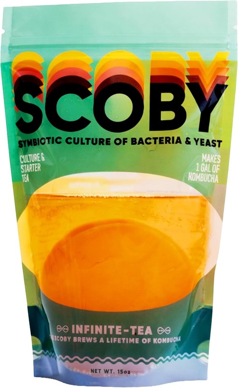 SCOBY and Starter Tea Liquid - Premium Live Culture - Fermentation and Kombucha