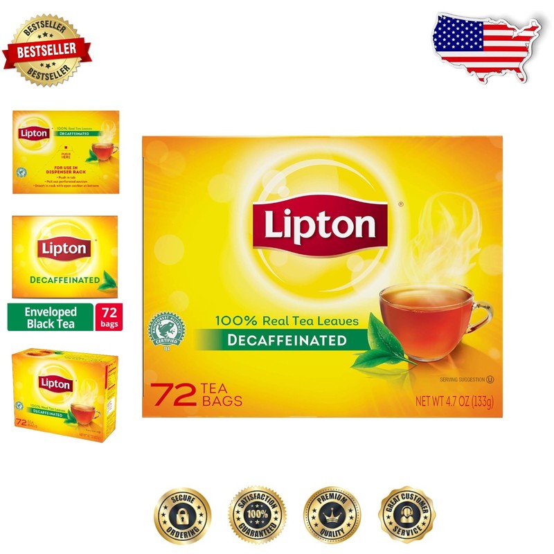 Specialty Decaffeinated Tea – 72 Count Pack, Quality, Relaxing