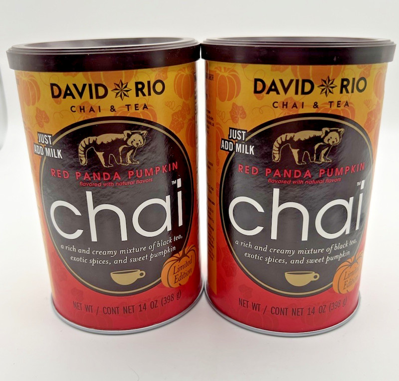 David Rio Pumpkin Chai Limited Edition Mix – Set Of (2) – 14 Oz Canister