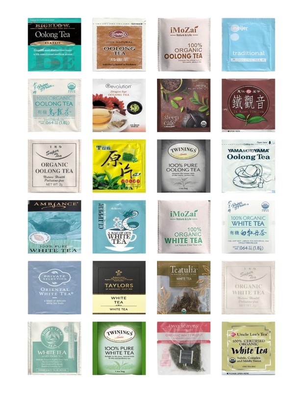 Oolong/White Tea Bag Sampler Variety Pack - 24 Single-Serve Varieties~19 Brands gallery