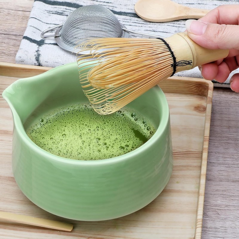 7pcs Green Matcha Whisk Set, Tea Making Tools, Matcha Kit Gift gallery
