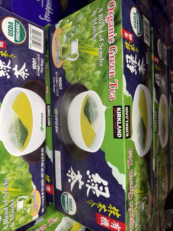 Kirkland Signature Ito En Matcha Blend 100% Organic Japanese Green Tea 100 bags