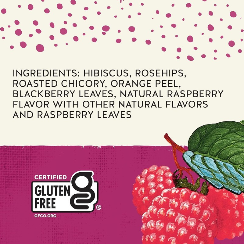 Delicious Raspberry Zinger Herbal Tea - 20 Tea Bags, Naturally Caffeine Free gallery